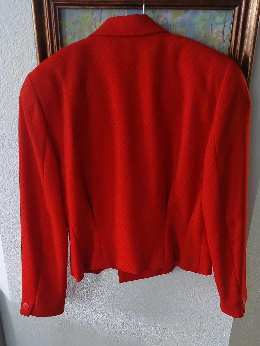 Dior Women's Red Double-Breasted Blazer Jacket